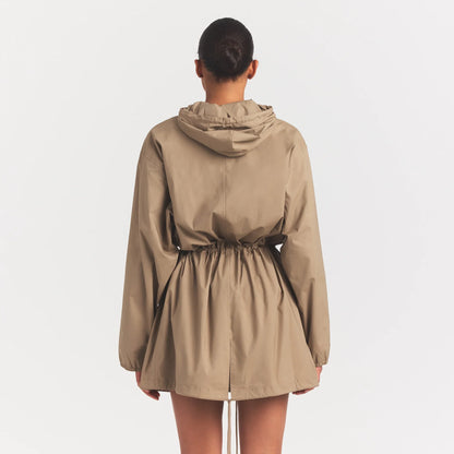 Woven Cotton Oversized Anorak