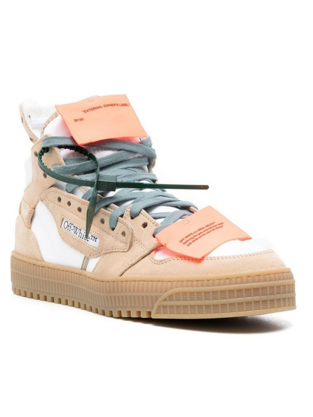Off White OFF-WHITE OFF-COURT 3.0 HIGH TOP SNEAKERS WHITE SAND - Size: 40 Sneakers | Shop From The Mirage