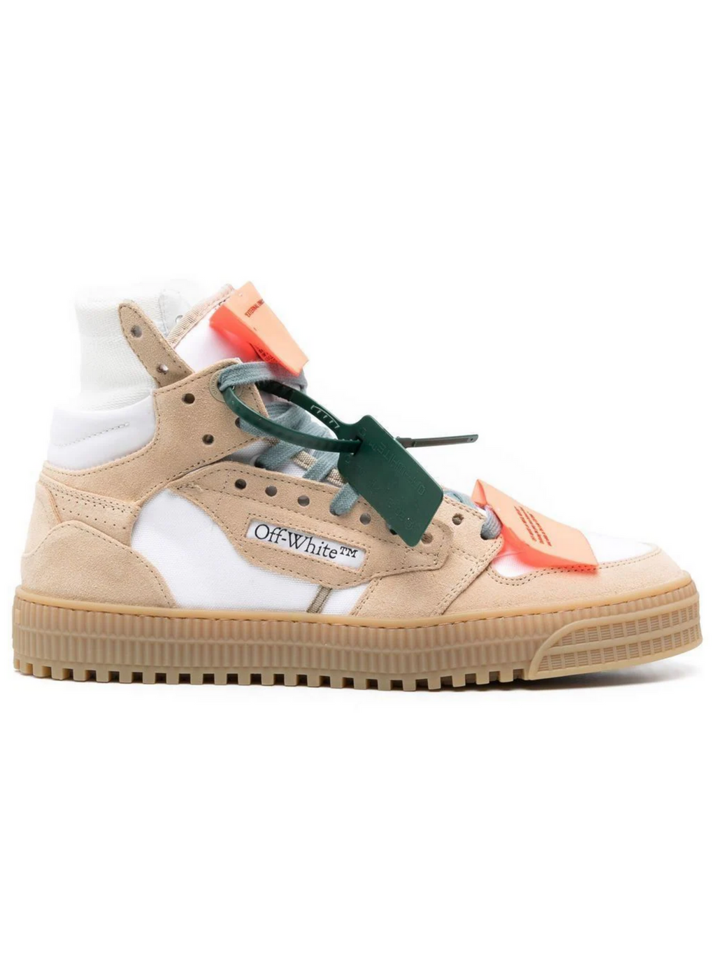 Off White OFF-WHITE OFF-COURT 3.0 HIGH TOP SNEAKERS WHITE SAND - Size: 40 Sneakers | Shop From The Mirage