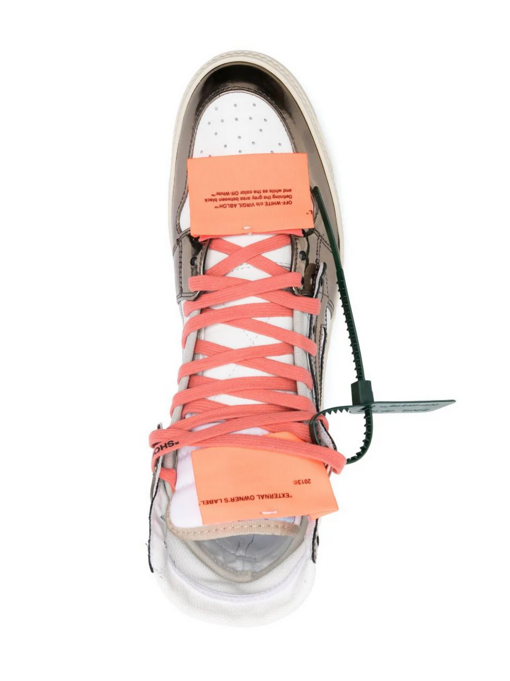 Off White OFF-WHITE OFF-COURT 3.0 HIGH TOP SNEAKERS WHITE GUNMETAL - Size: 43 Sneakers | Shop From The Mirage