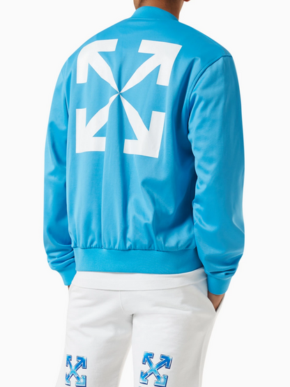 Off White OFF-WHITE ARROW TRACK JACKET BLUE - Size: S Sweatshirts | Shop From The Mirage