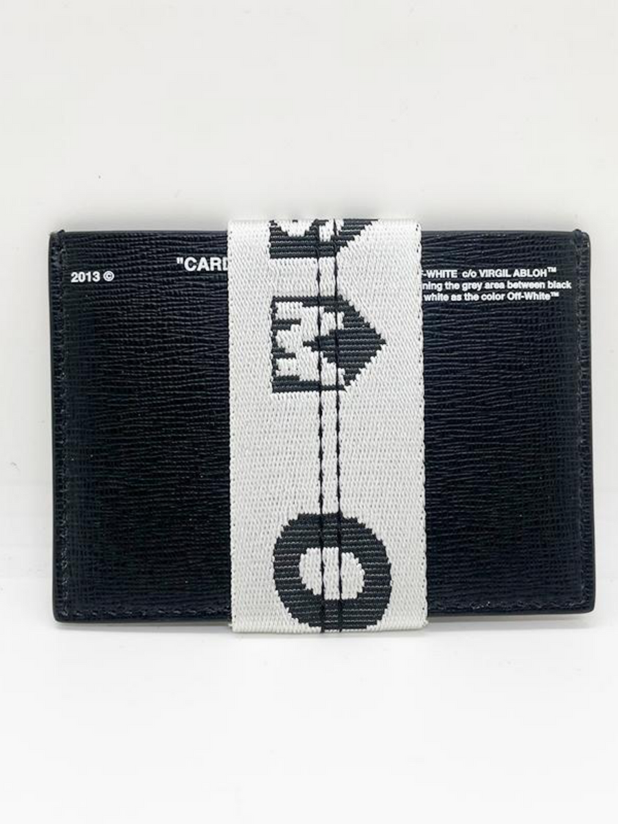 Off White OFF-WHITE X DSM CARD HOLDER BLACK WHITE - Wallets | Shop From The Mirage
