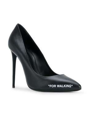 OFF-WHITE FOR WALKING LEATHER PUMPS BLACK