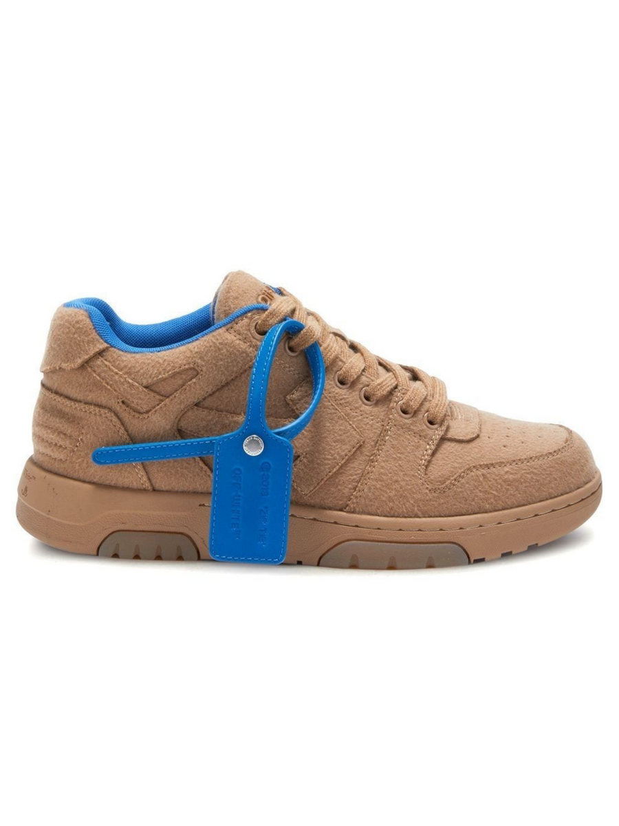 Off White OFF-WHITE OUT OF OFFICE WOOL SNEAKERS CAMEL - Size: UK 5 Sneakers | Shop From The Mirage