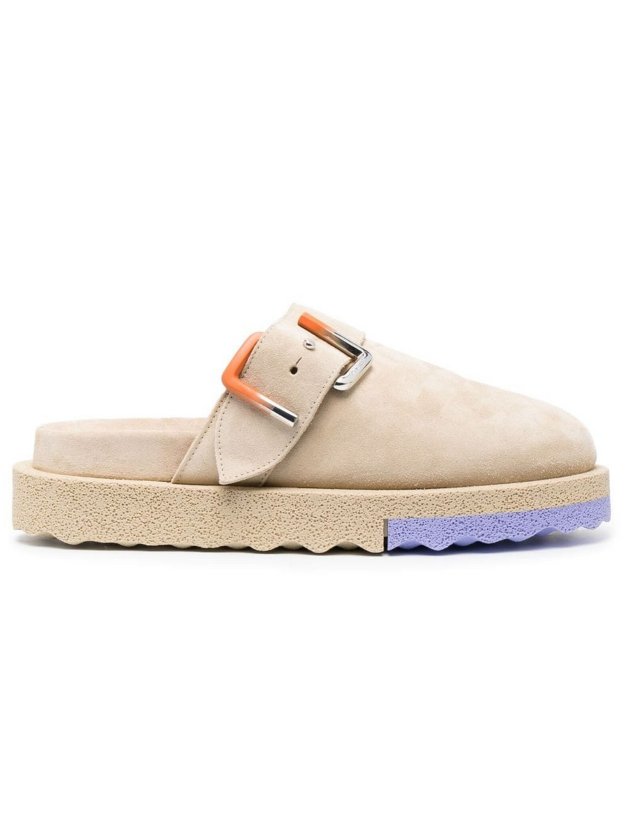 Off White OFF-WHITE SUEDE SPONGESOLE CLOGS - Size: UK 7 Sneakers | Shop From The Mirage