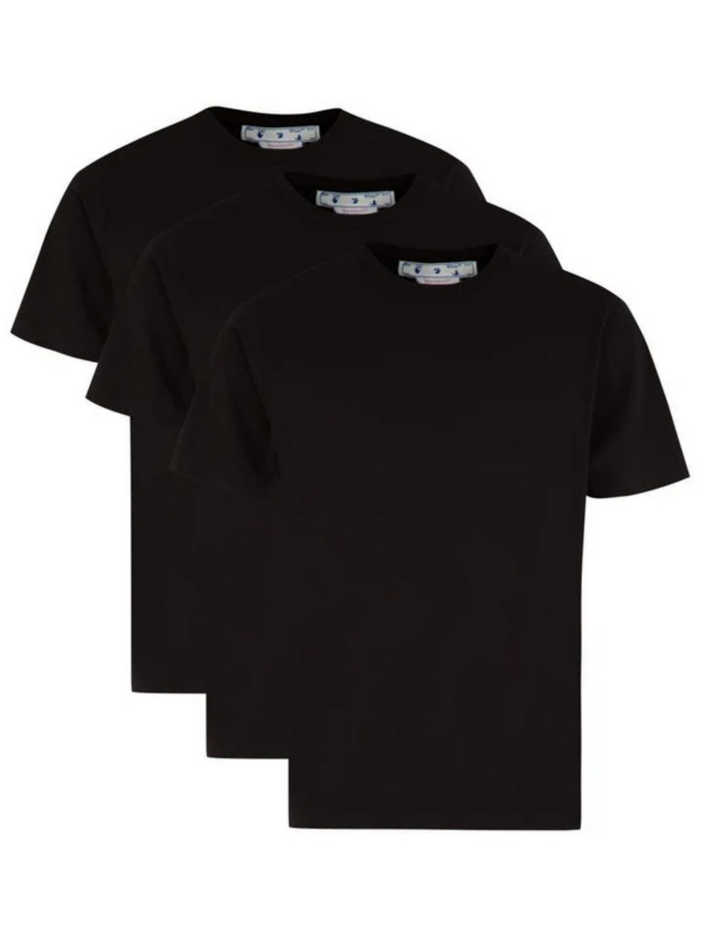 Off White OFF-WHITE HAND LOGO TRIPACK TEES BLACK - T-Shirts | Shop From The Mirage