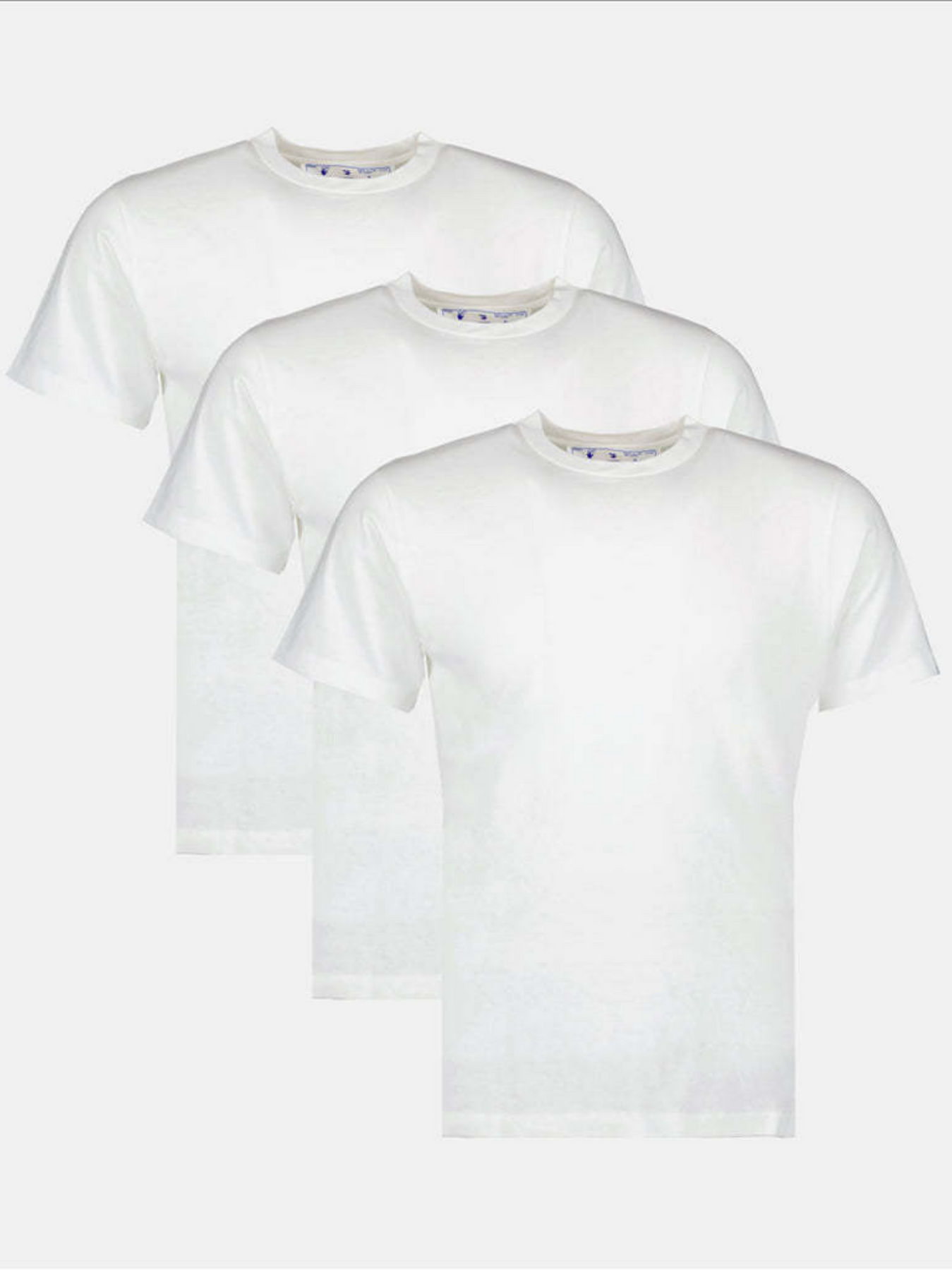 OFF-WHITE HAND LOGO TRIPACK TEES WHITE