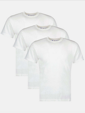 OFF-WHITE HAND LOGO TRIPACK TEES WHITE