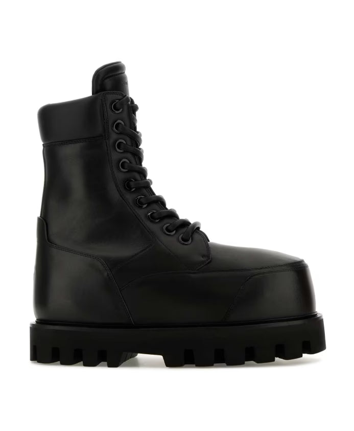Stylish Black Leather Ankle Boots