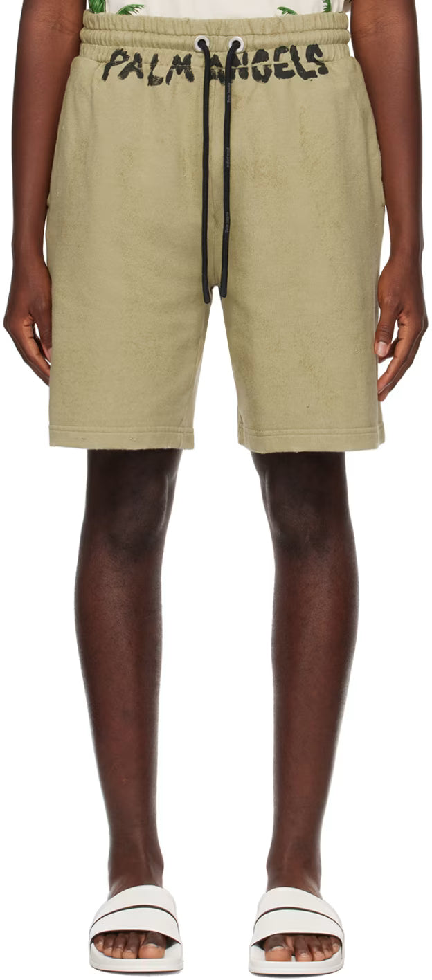Khaki Faded Shorts