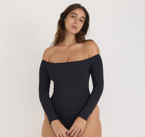 Smooth Off-Shoulder Bodysuit