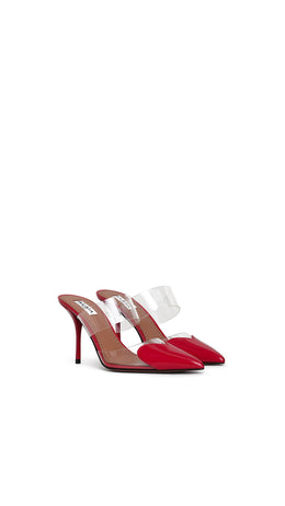 LE CŒUR MULES IN PATENT LEATHER