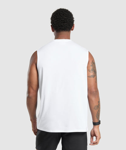 Gymshark Arrival Oversized Tank - White