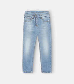 patch denim jeans