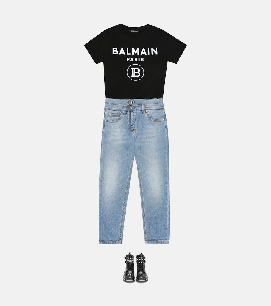 patch denim jeans