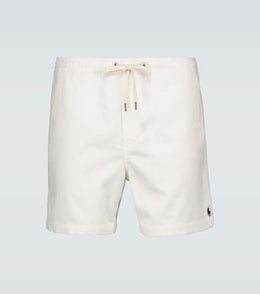 Corduroy drawstring shorts