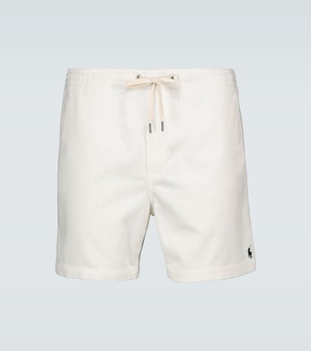 Corduroy drawstring shorts