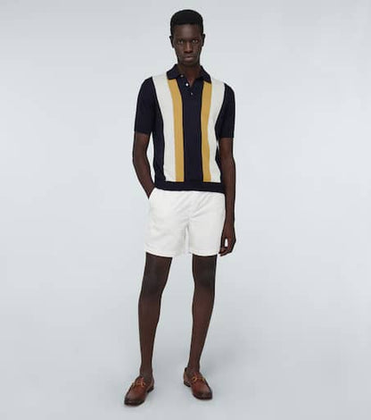 Corduroy drawstring shorts