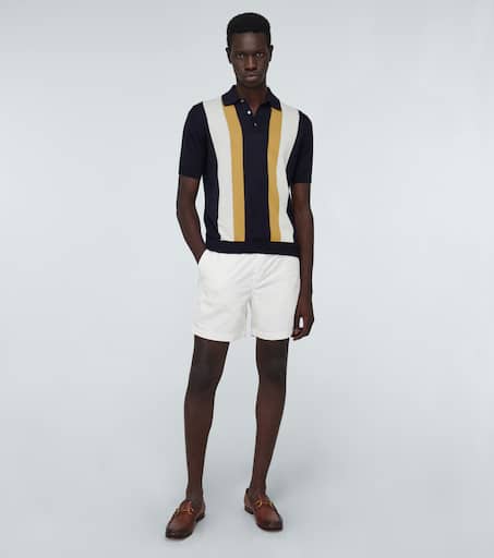 Corduroy drawstring shorts
