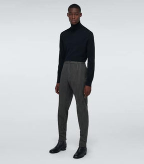 Striped formal pants