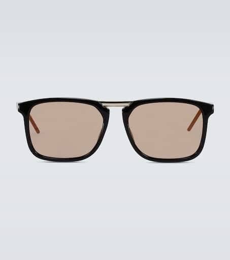 Square-framed acetate sunglasses