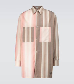 Oversized contrasting striped shirt