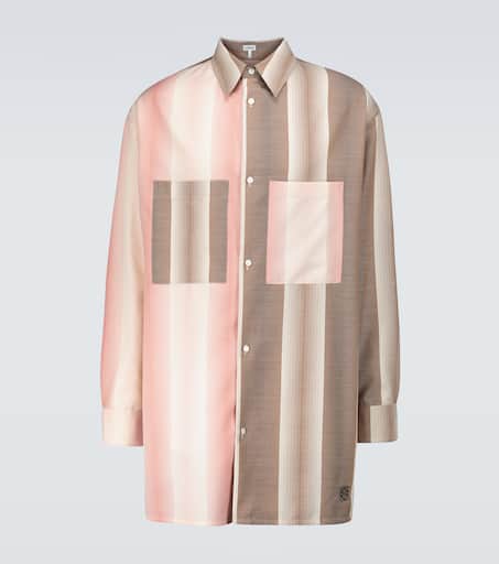 Oversized contrasting striped shirt