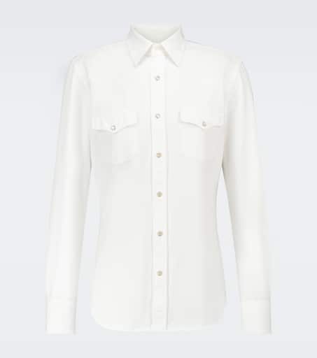 Western long-sleeved cotton shirt