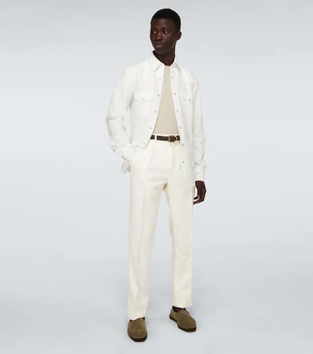 Western long-sleeved cotton shirt