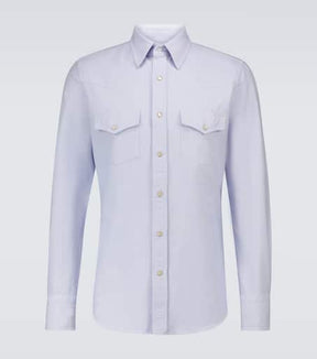 Western long-sleeved cotton shirt