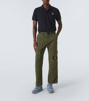 Compass cotton piqué polo shirt