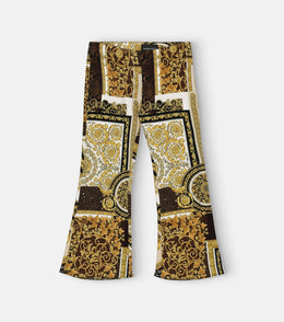 Barocco Patchwork flared pants