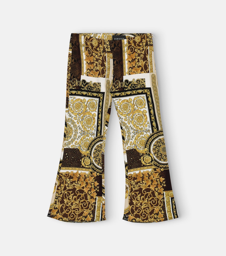 Barocco Patchwork flared pants