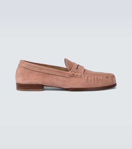 Suede loafers