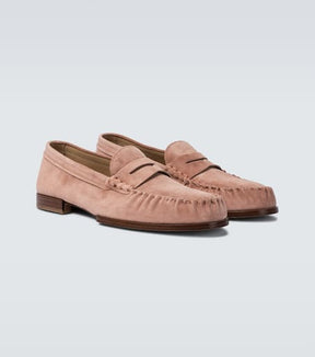 Suede loafers