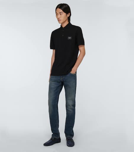 Short-sleeved polo shirt