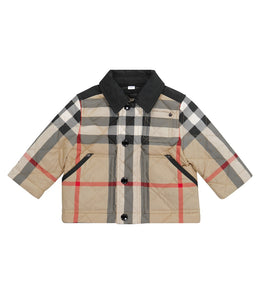Baby Archive Check quilted jacket