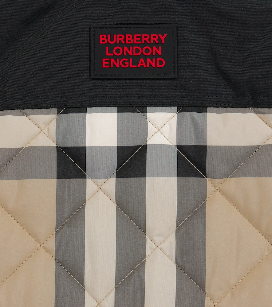 Baby Archive Check quilted jacket