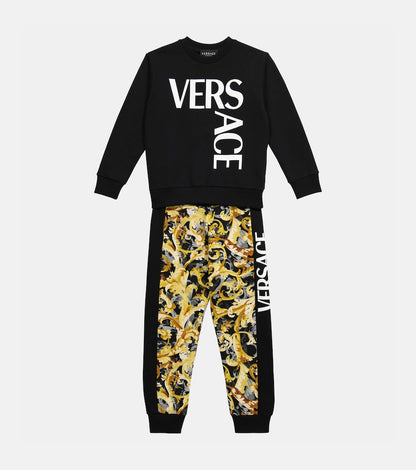 Printed cotton sweatpants