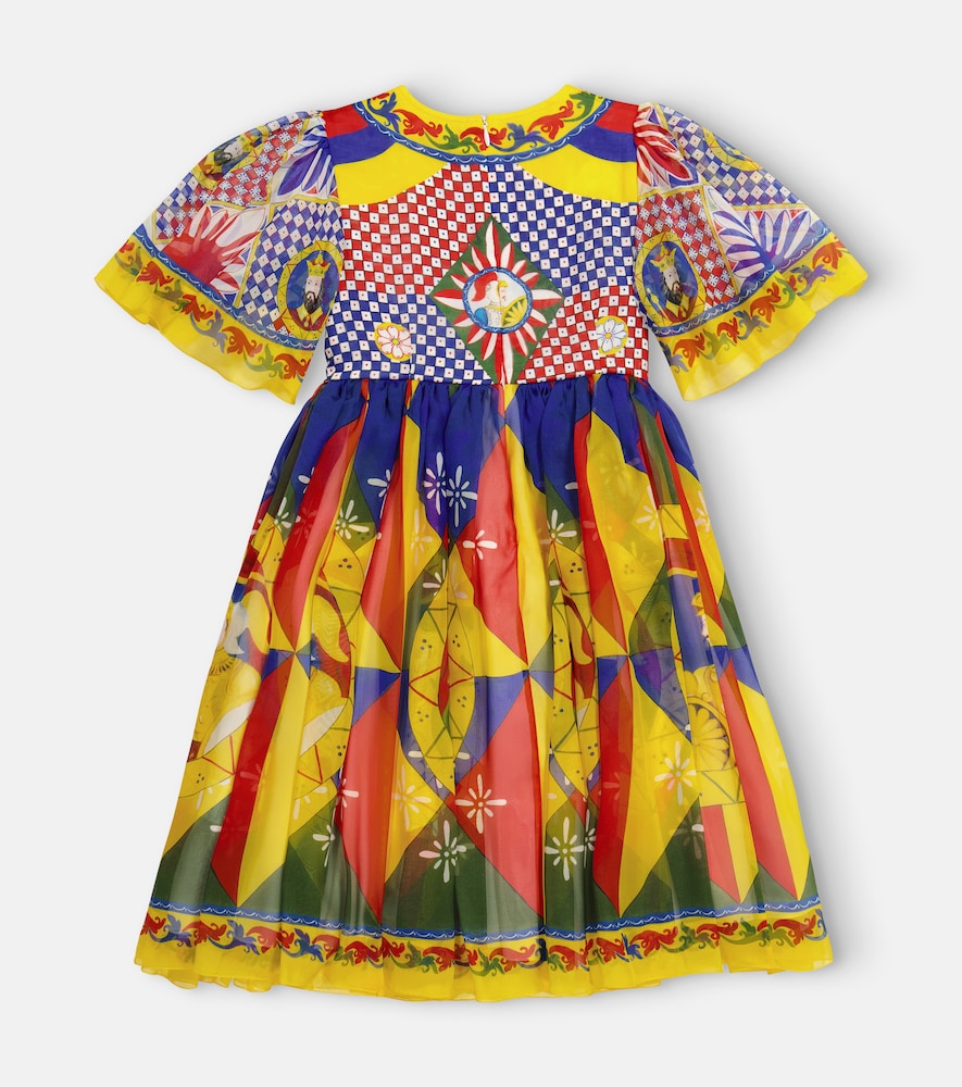 Printed silk dress