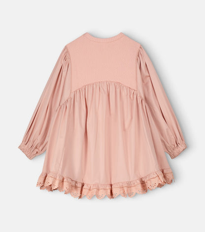 Lace-trimmed dress
