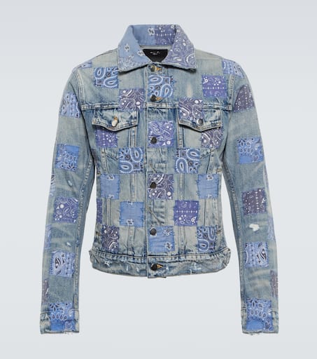 Patchwork denim jacket