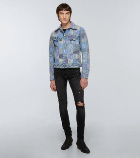 Patchwork denim jacket