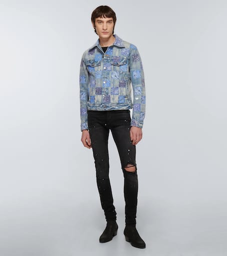 Patchwork denim jacket