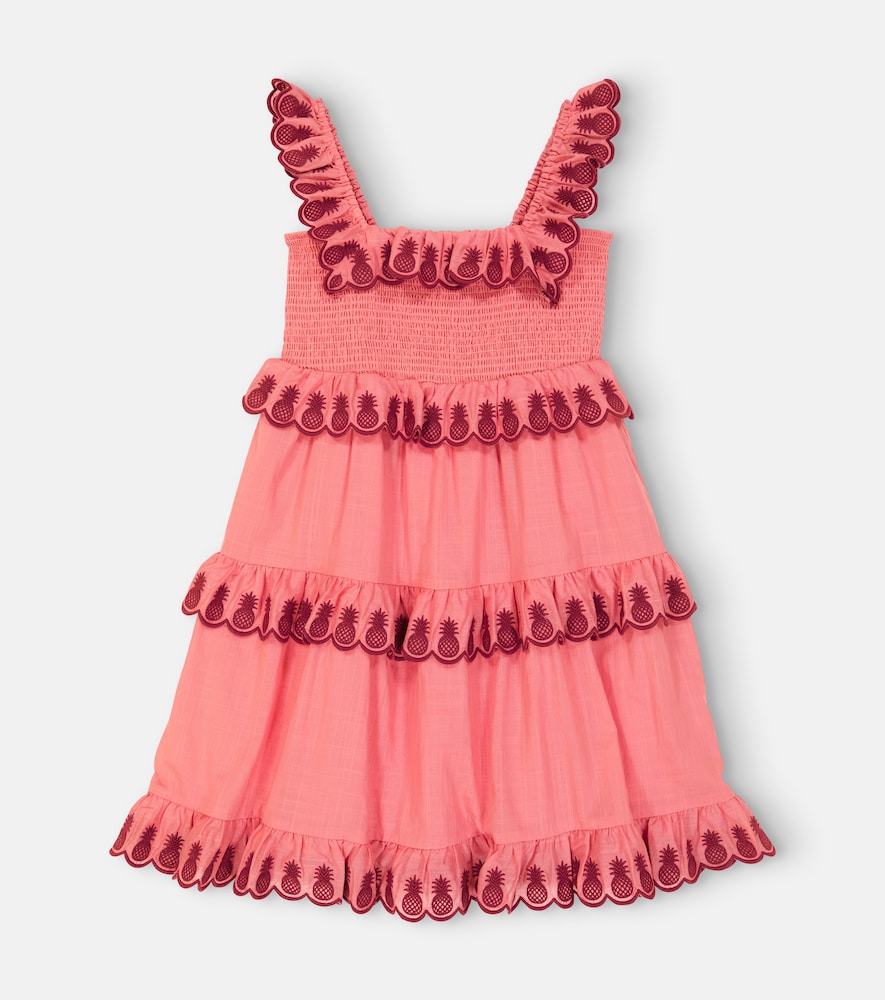 Tropicana embroidered cotton dress