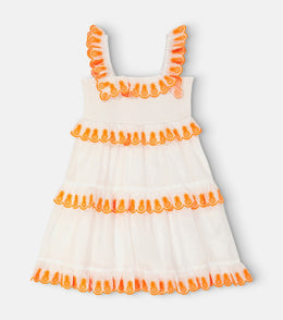 Tropicana embroidered cotton dress
