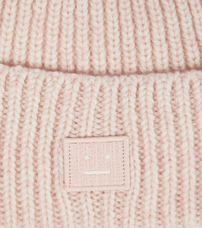 Ribbed-knit wool beanie