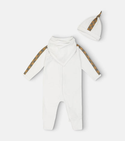 Baby onesie, bib and hat set