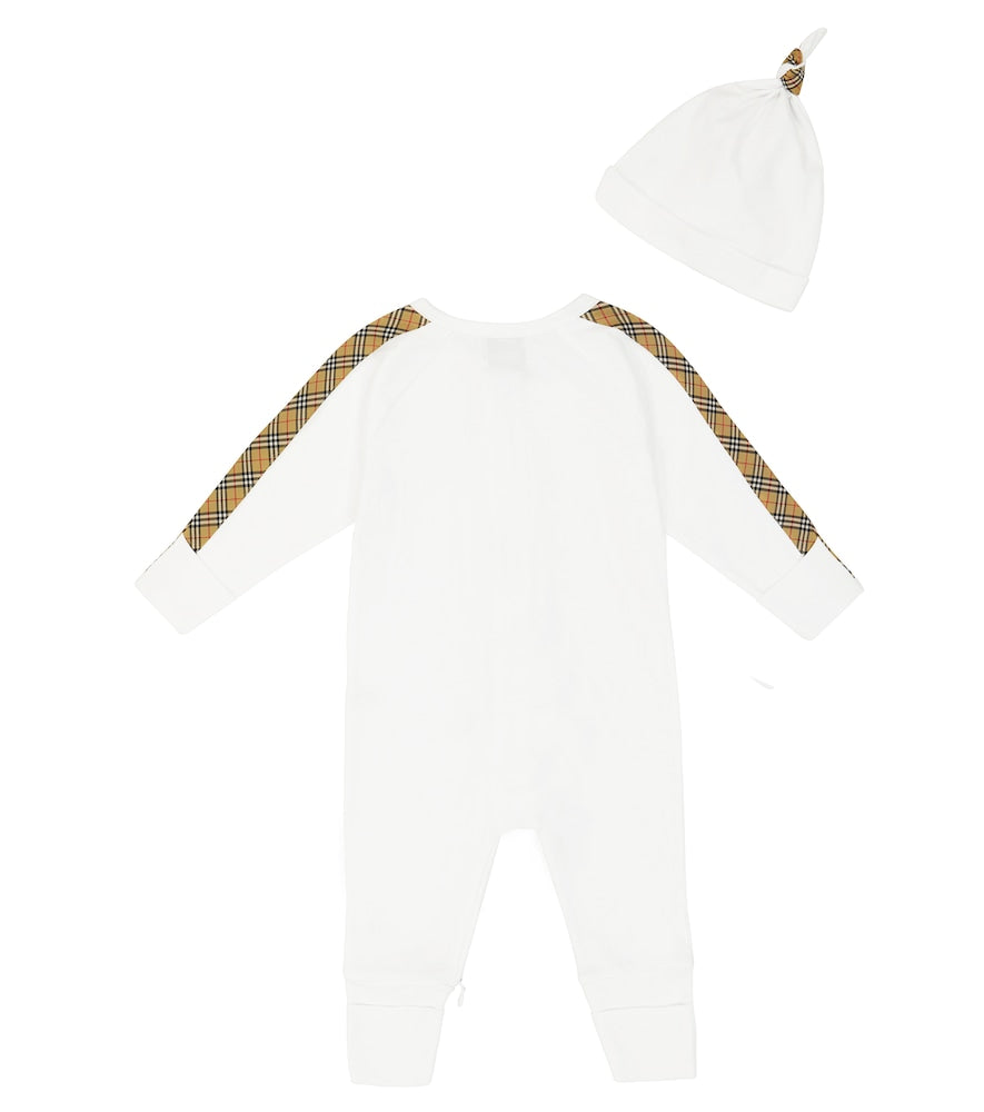Baby onesie, bib and hat set