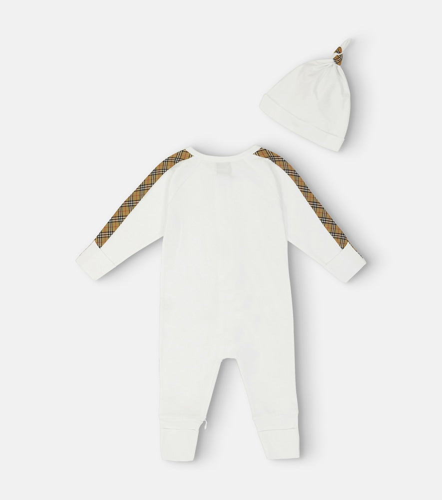 Baby onesie, bib and hat set